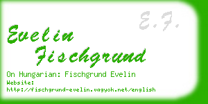 evelin fischgrund business card